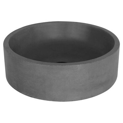 Waskom Differnz Marba Rond 42x42x13 cm Beton Donker