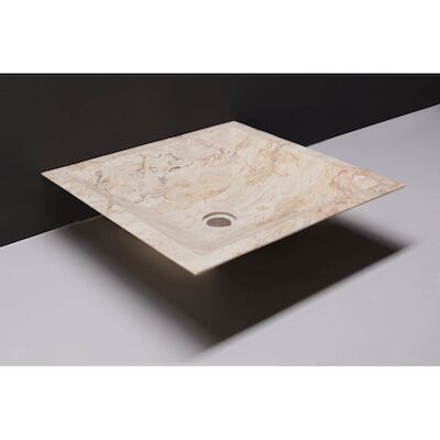 Waskom Forzalaqua Milano Travertin Gezoet 45x45x12 cm