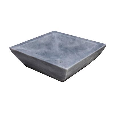 Waskom Forzalaqua Siracusa Cloudy Marmer Gezoet Vierkant 40x40x15 cm