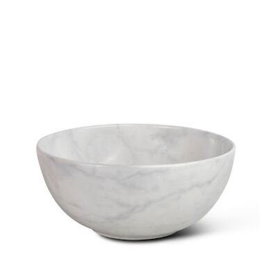 Waskom Globo T-Edge Rond 37×16 cm Zonder Overloop Marmo di Carrara