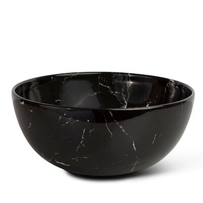 Waskom Globo T-Edge Rond 37×16 cm Zonder Overloop Portoro Nero