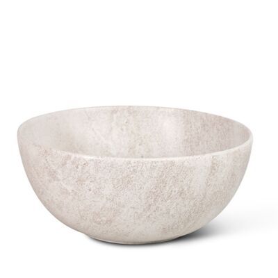 Waskom Globo T-Edge Rond 37×16 cm Zonder Overloop Striato Beige