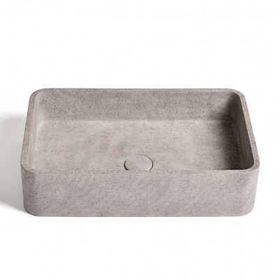Waskom Ideavit Idea.Gaia 50×32.5×12 cm Vierkant Beton Grijs/Bruin