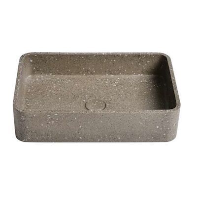 Waskom Ideavit Idea.Gaia 50×32.5×12 cm Vierkant Terrazzo Grijs/Bruin