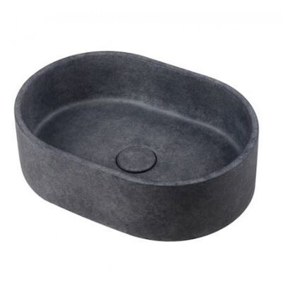 Waskom Ideavit Idea.Rock 40x28x12 cm Ovaal Beton Donker Grijs