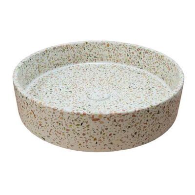Waskom Ideavit Idea.Smart 42.5×42.5×10 cm Rond Terrazzo Wit