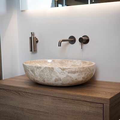 Waskom Loutro Elleni S Rechthoek 57×40.5×15 cm Marmer Sand