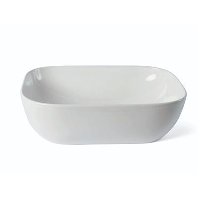 Waskom Luca Sanitair Ceramics Rechthoekig 45,5×45,5×13,5 Keramiek Glans Wit