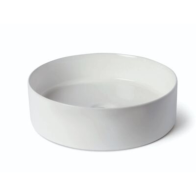 Waskom Luca Sanitair Ceramics Rond 39,4×39,4×11,5 Keramiek Glans Wit