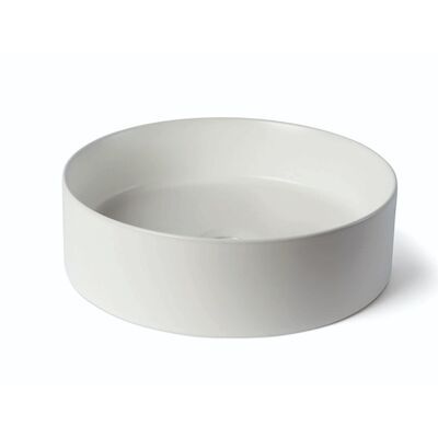 Waskom Luca Sanitair Ceramics Rond 39,4×39,4×11,5 Keramiek Mat Wit