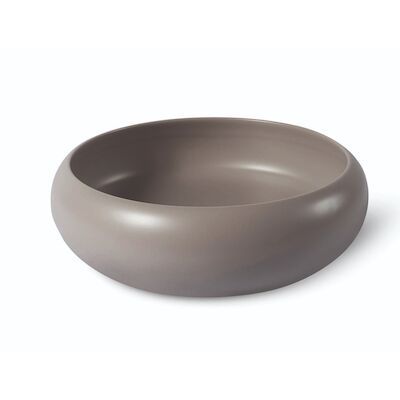 Waskom Luca Sanitair Ceramics Rond 41,5×41,5×12 Keramiek Mat Lichtgrijs