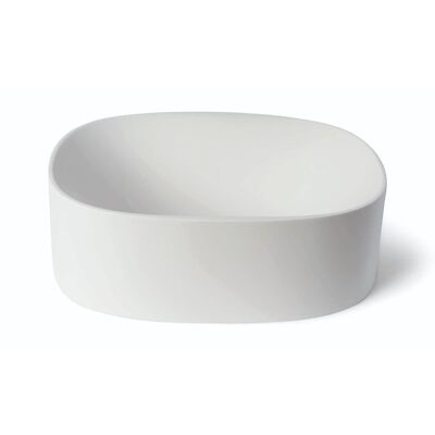 Waskom Luca Sanitair Tate 40x35x12,5 cm Solid Surface Mat Wit