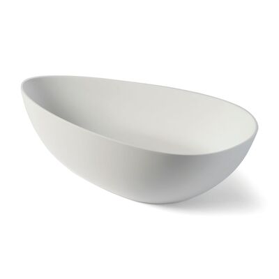 Waskom Luca Sanitair Tate 50x33x12,5 cm Solid Surface Mat Wit