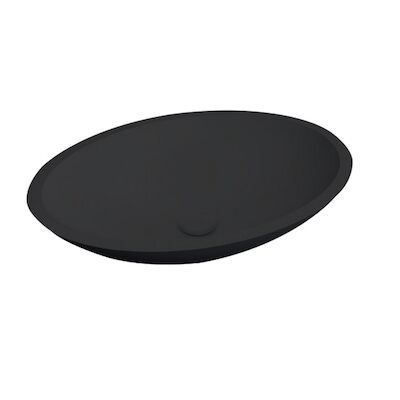 Waskom Opbouw Best Design Epona 52x38x14 cm Solid Surface Mat Zwart
