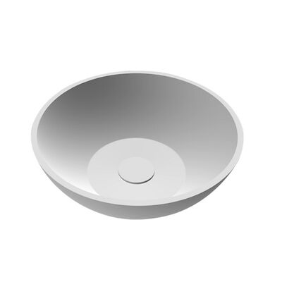 Waskom Opbouw Best Design Rondy 38×14,5 cm Solid Surface Mat Wit