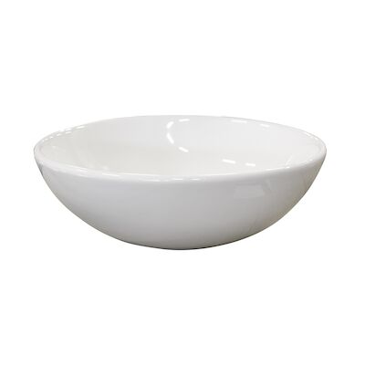 Waskom Opbouw BWS Miko 27,5×10,5 cm Keramiek Glanzend Wit