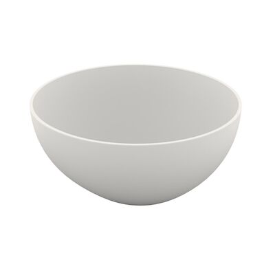 Waskom Opbouw Crosstone Solid Surface 38×14 cm Rond Mat Wit