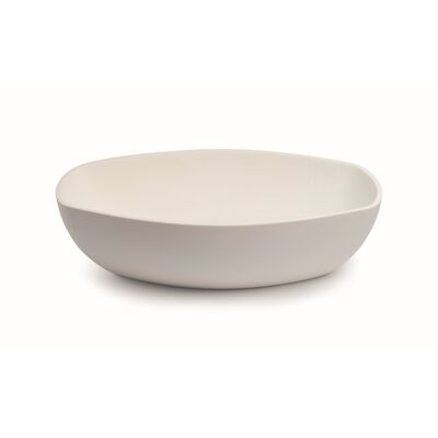 Waskom Opbouw Luca Sanitair Danish Oval 48×32,5×13,5 Mineral Stone Mat Wit OP=OP