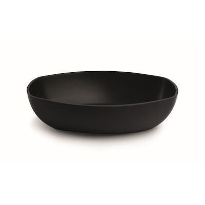 Waskom Opbouw Luca Sanitair Danish Oval 48×32,5×13,5 Mineral Stone Mat Zwart OP=OP