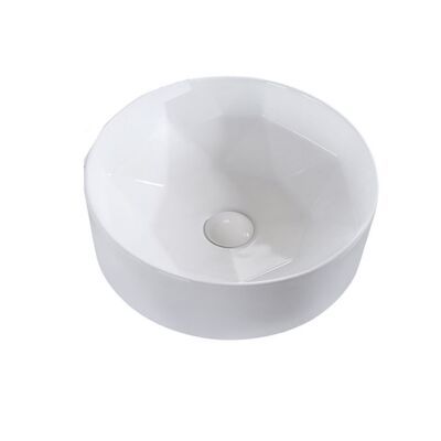 Waskom Opbouw Rond BWS Evita 40×14,5 cm Mat Wit