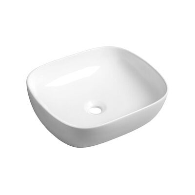 Waskom Opbouw Sapho Liro Rechthoek 48.5×14.5×39.5 cm Keramiek Wit
