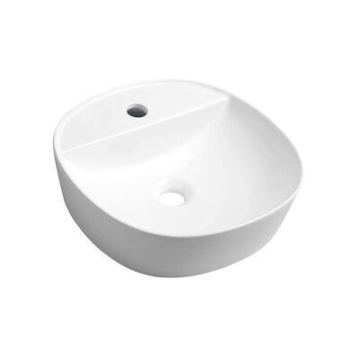 Waskom Opbouw Sapho Lugano Rond 41×11.5 cm Keramiek Wit