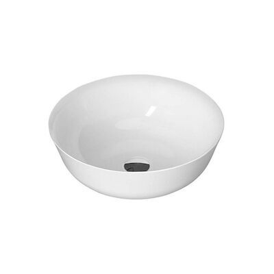 Waskom Opbouw Sapho Singa Rond 41.5×15.2 cm Cast Marble Wit