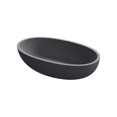 Waskom Riho Escala 55×32 cm Solid Surface Mat Antraciet