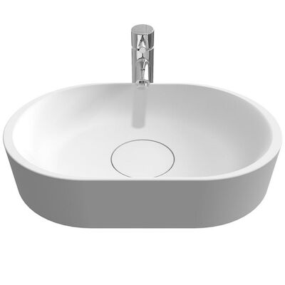 Waskom Riho Essence Ovaal Zonder Kraangat 48×32 cm Mat Wit