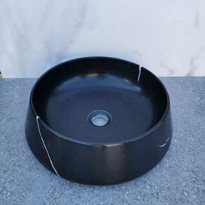 Waskom Sanilux Opzetkom 41×13 cm Zwart