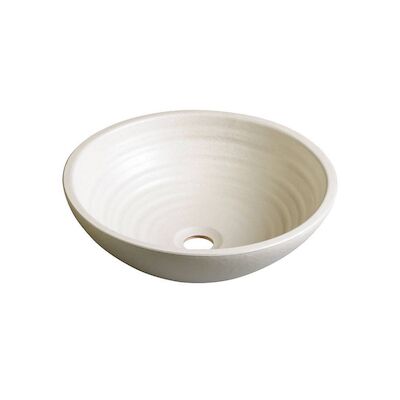 Waskom Sapho Attila Rond 42.5×14 cm Keramiek Gebroken Wit