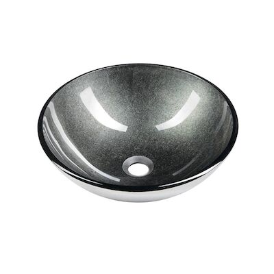 Waskom Sapho Beauty Rond 42 cm Metallic Donker Grijs