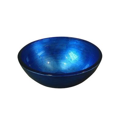 Waskom Sapho Murano Rond 40×14 cm Glas Blauw