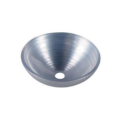 Waskom Sapho Murano Rond 40×14 cm Glas Zilver