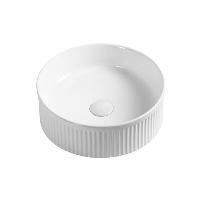 Waskom Sapho Picobello Keramisch Rond 37 cm Wit