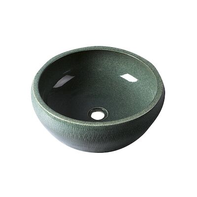 Waskom Sapho Priori Rond 42×15 cm Keramiek Groen