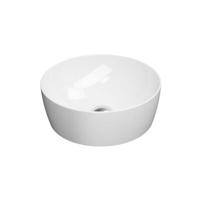 Waskom Sapho Sand Rond 40×14 cm Keramiek Wit