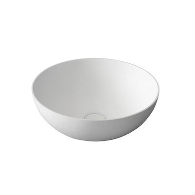 Waskom Sapho Thin Rond 39×14.5 cm Solid Surface Wit