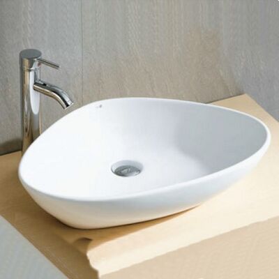 Waskom Wiesbaden Elite 59x39x13.5 cm Porselein Wit