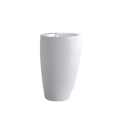 Waskom Wiesbaden Noa 50x50x83 cm Porselein Wit