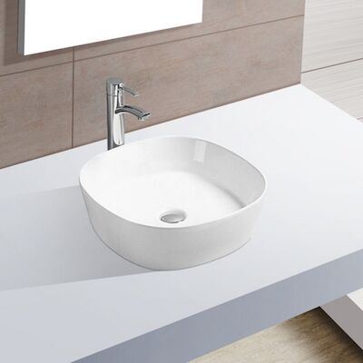 Waskom Wiesbaden Sofia 44x44x13.5 cm Porselein Wit
