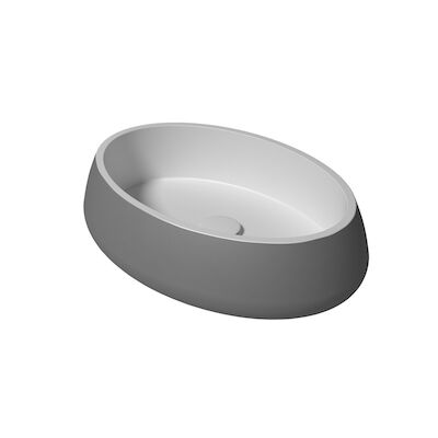 Waskom Zenon Elipse 60×42 cm Titanio