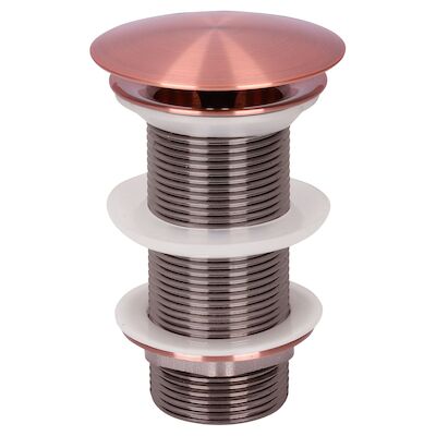 Wastafel Afvoerplug Differnz Always Open 10 cm Rood Koper