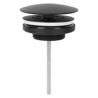 Wastafel Afvoerplug Differnz Always Open Large 10 cm Mat Zwart