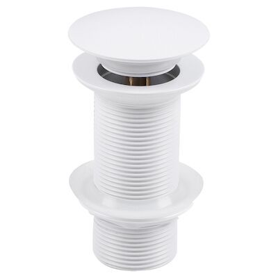 Wastafel Afvoerplug Differnz Pop Up Design 9.8 cm Wit