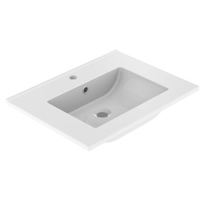 Wastafel Allibert Primo 60,5×1,8×46,2 cm Glanzend Wit