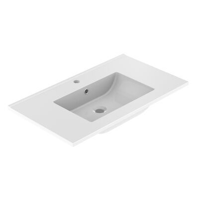Wastafel Allibert Primo 80,5×1,8×46,2 cm Glanzend Wit