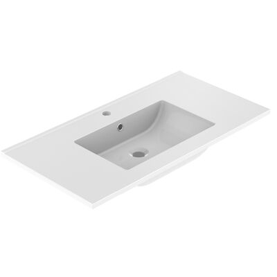 Wastafel Allibert Primo 90,5×1,8×46,2 cm Glanzend Wit
