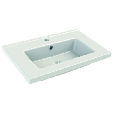 Wastafel Allibert Small Porselein 61x39x3,5 cm Wit