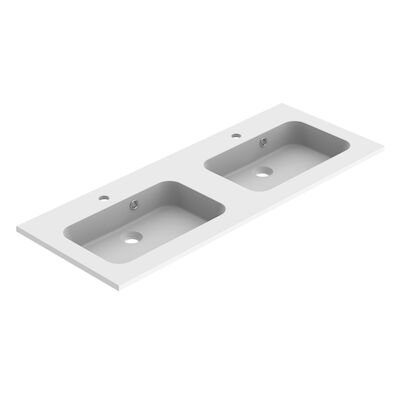 Wastafel Allibert Style 120,5×1,8×46,5 cm Mat Wit